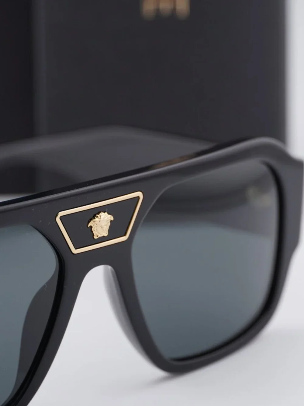 Versace VE4508U GB1/87 Aviator Sunglasses – Black / Grey